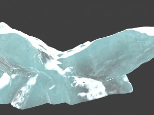 snow ice rocks 1 3D Model
