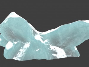snow ice rocks 1 3Dモデル