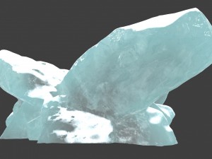 snow ice rocks 1 3Dモデル