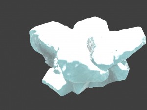snow ice rocks 1 3Dモデル