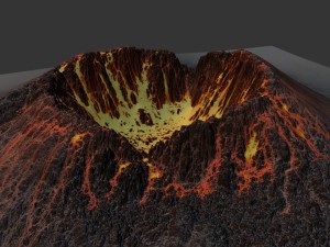 volcano 3D-Modell