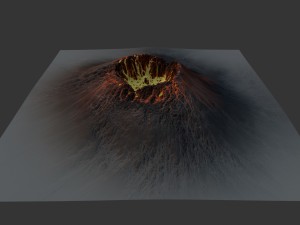 volcano 3D-Modell