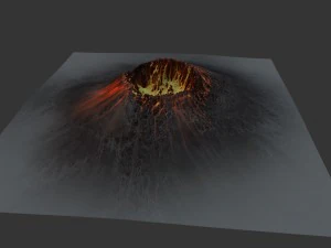 volcano 3D Model