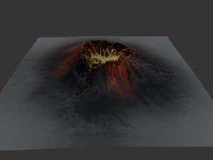 volcano 3D Model