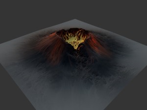 volcano 3D-Modell