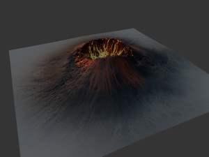 volcano 3D-Modell