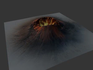 volcano 3D Model