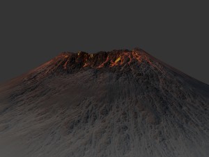 volcano 3D-Modell