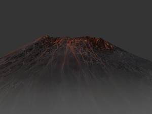 volcano 3D-Modell