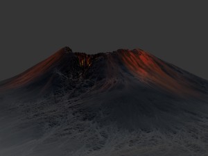 volcano 3D-Modell
