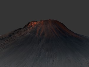 volcano 3D-Modell