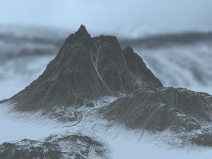 snow mountain 1 Modelo 3D