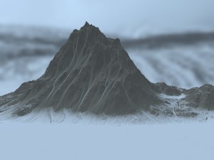 snow mountain 1 Modelo 3D