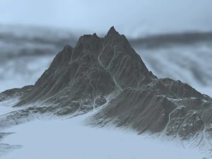 snow mountain 1 3D Model