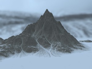 snow mountain 1 Modelo 3D