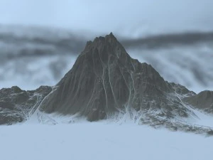 snow mountain 1 3D Model