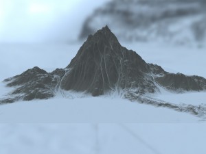 snow mountain 1 Modelo 3D