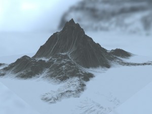 snow mountain 1 Modelo 3D