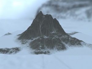 snow mountain 1 Modelo 3D