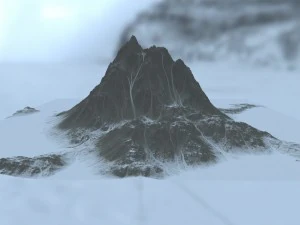 snow mountain 1 3D Model