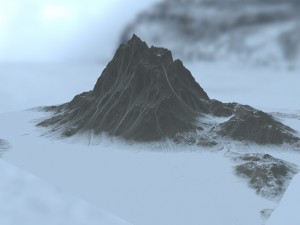 snow mountain 1 Modelo 3D