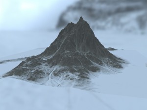 snow mountain 1 Modelo 3D