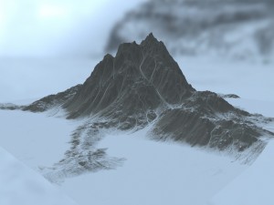 snow mountain 1 Modelo 3D