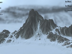 snow mountain 1 3D मॉडल