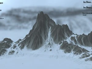snow mountain 1 3D Model