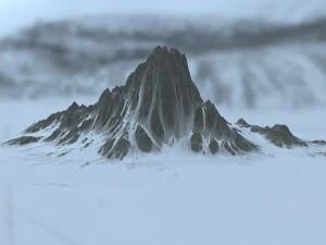 snow mountain 1 3D Model