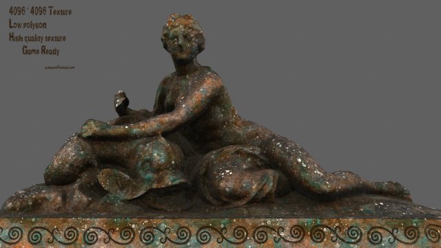 woman statue 3Dモデル .c4d .max .obj .3ds .fbx .stl .blend