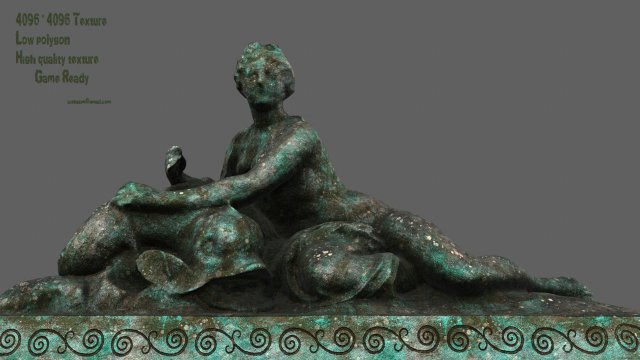 woman statue Modelo 3D .c4d .max .obj .3ds .fbx .stl .blend 