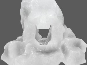 ice skull cave Modèle 3D