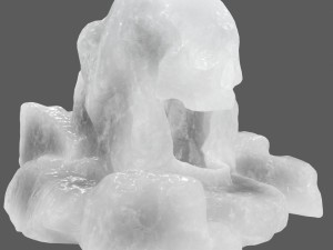 ice skull cave Modèle 3D