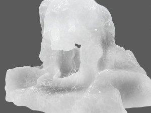ice skull cave Modèle 3D