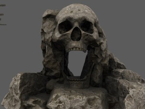 skull cave 3D Model