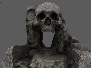 skull cave Model 3D