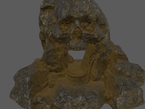 skull cave Modelo 3D