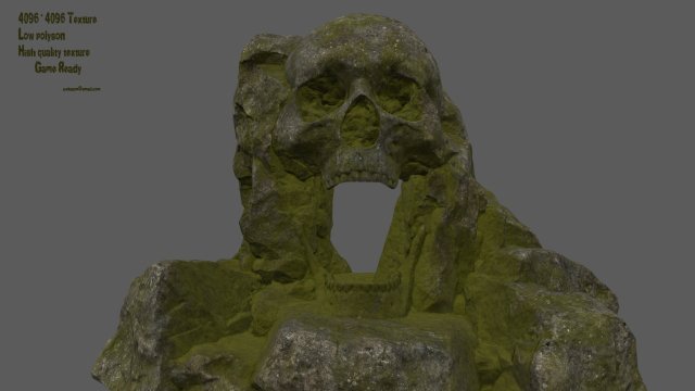 skull cave 3D-Modell .c4d .max .obj .3ds .fbx .stl .blend 