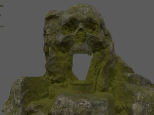 ドクロの洞窟 3Dモデル