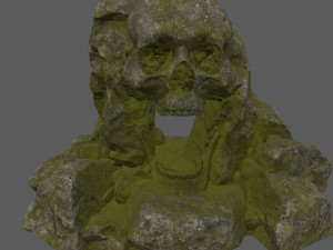 skull cave 3D-Modell