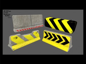 barrier set 8 Model 3D