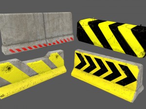 barrier set 8 Model 3D