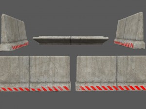 barrier set 8 Model 3D
