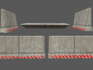 barrier set 8 3D Model