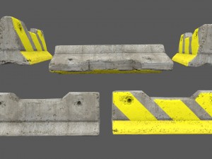 barrier set 8 Model 3D