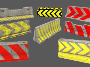 barrier set 6 Modelo 3D