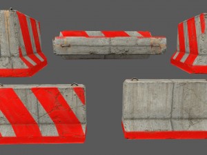 barrier set 6 Modelo 3D