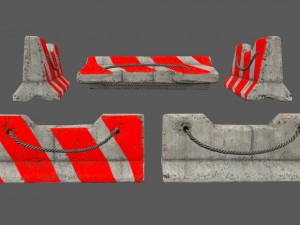 barrier set 6 Modelo 3D