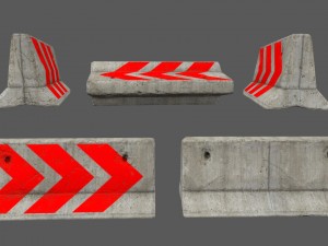 barrier set 6 Modelo 3D